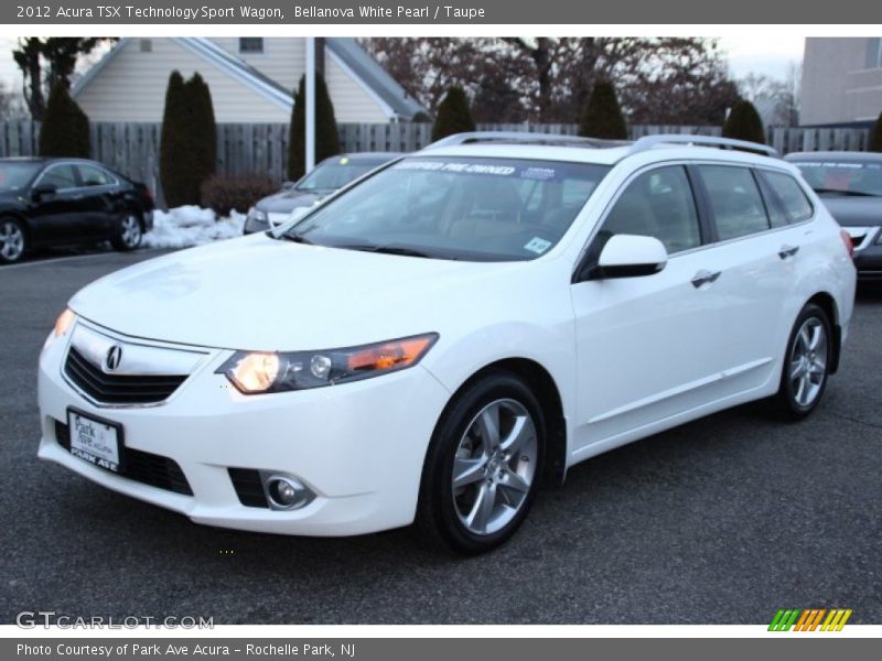 Bellanova White Pearl / Taupe 2012 Acura TSX Technology Sport Wagon