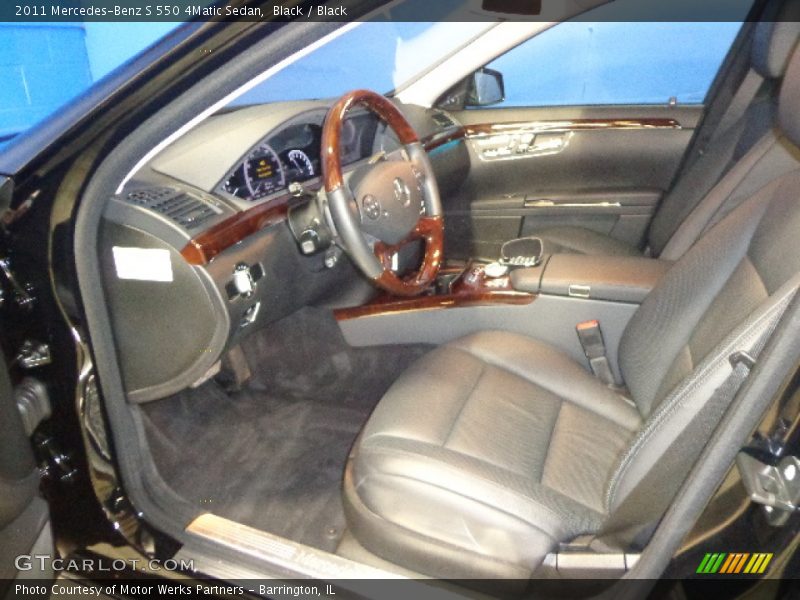 Black / Black 2011 Mercedes-Benz S 550 4Matic Sedan