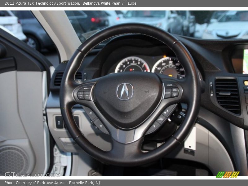 Bellanova White Pearl / Taupe 2012 Acura TSX Technology Sport Wagon