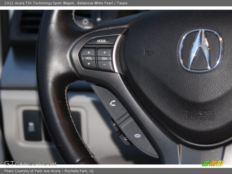 Bellanova White Pearl / Taupe 2012 Acura TSX Technology Sport Wagon
