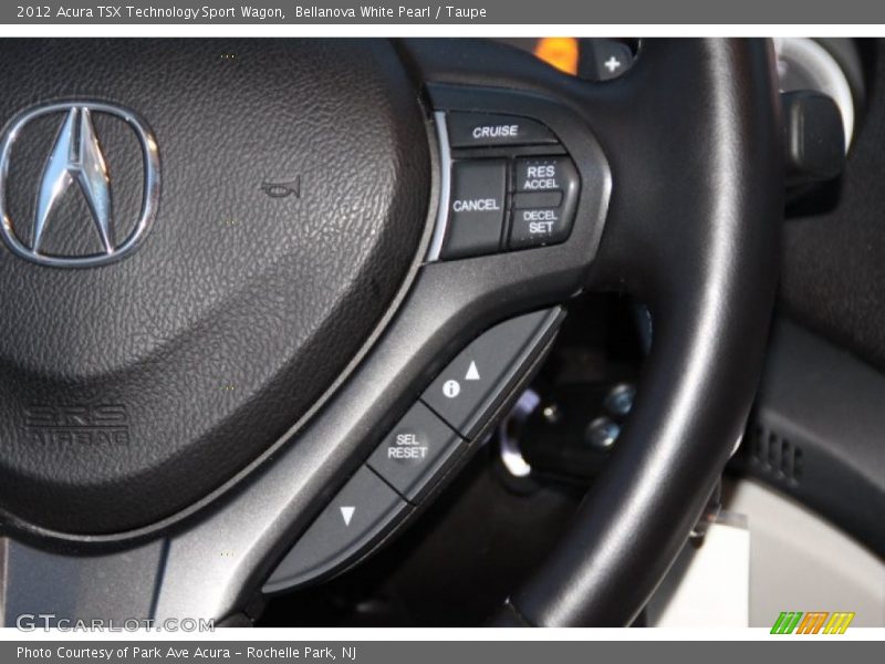 Bellanova White Pearl / Taupe 2012 Acura TSX Technology Sport Wagon
