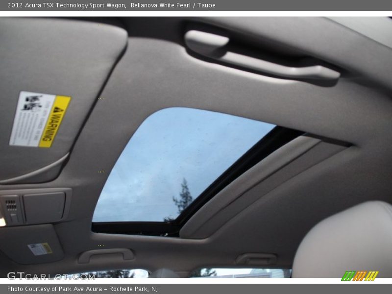Bellanova White Pearl / Taupe 2012 Acura TSX Technology Sport Wagon