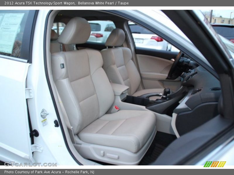 Bellanova White Pearl / Taupe 2012 Acura TSX Technology Sport Wagon