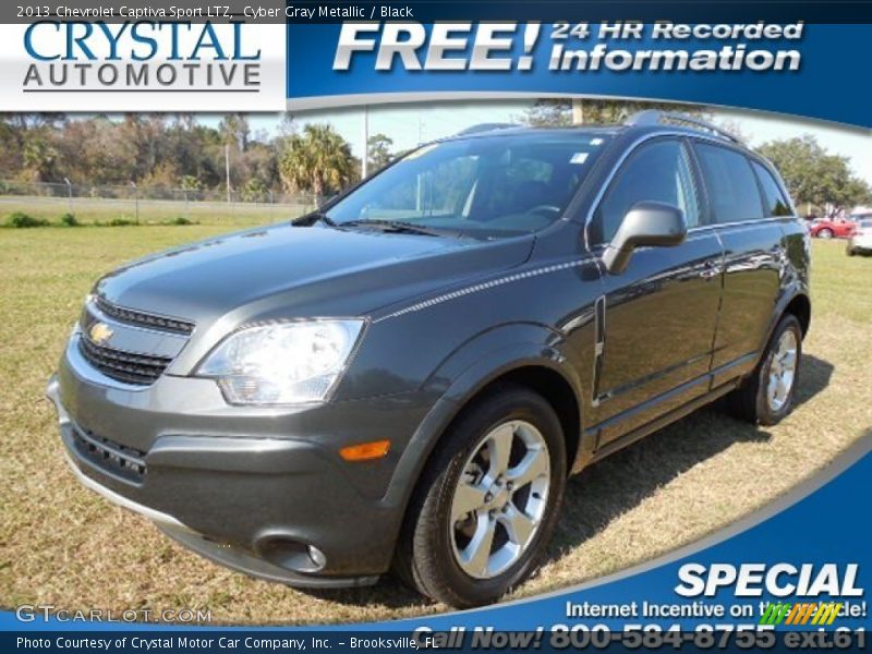 Cyber Gray Metallic / Black 2013 Chevrolet Captiva Sport LTZ