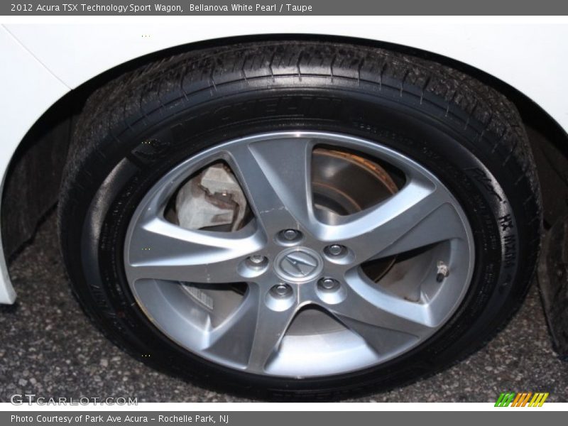 Bellanova White Pearl / Taupe 2012 Acura TSX Technology Sport Wagon