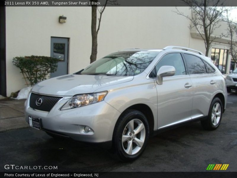 Tungsten Silver Pearl / Black 2011 Lexus RX 350 AWD