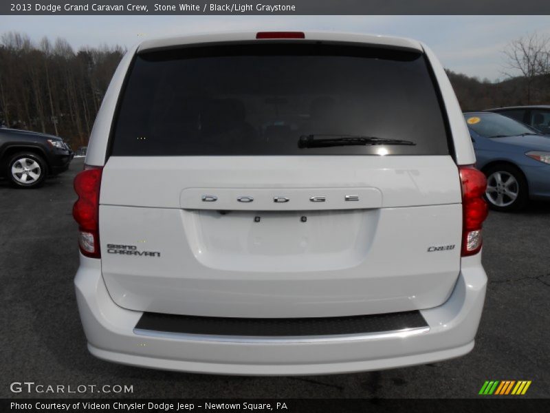 Stone White / Black/Light Graystone 2013 Dodge Grand Caravan Crew