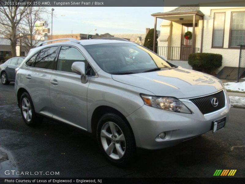 Tungsten Silver Pearl / Black 2011 Lexus RX 350 AWD