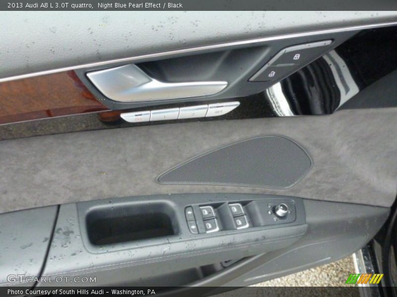 Night Blue Pearl Effect / Black 2013 Audi A8 L 3.0T quattro