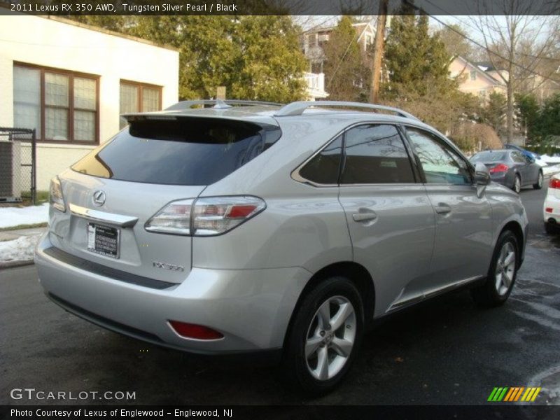 Tungsten Silver Pearl / Black 2011 Lexus RX 350 AWD