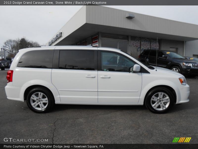 Stone White / Black/Light Graystone 2013 Dodge Grand Caravan Crew