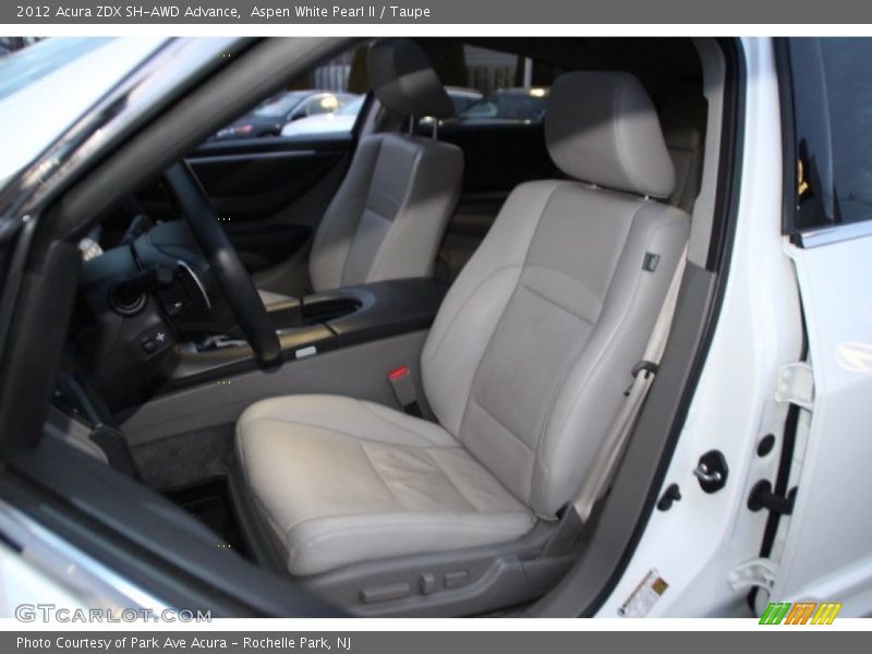 Aspen White Pearl II / Taupe 2012 Acura ZDX SH-AWD Advance