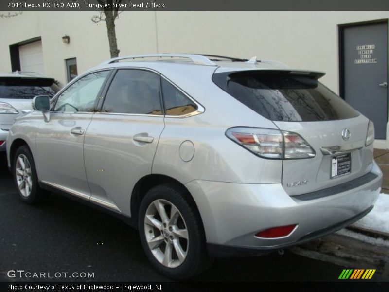 Tungsten Silver Pearl / Black 2011 Lexus RX 350 AWD