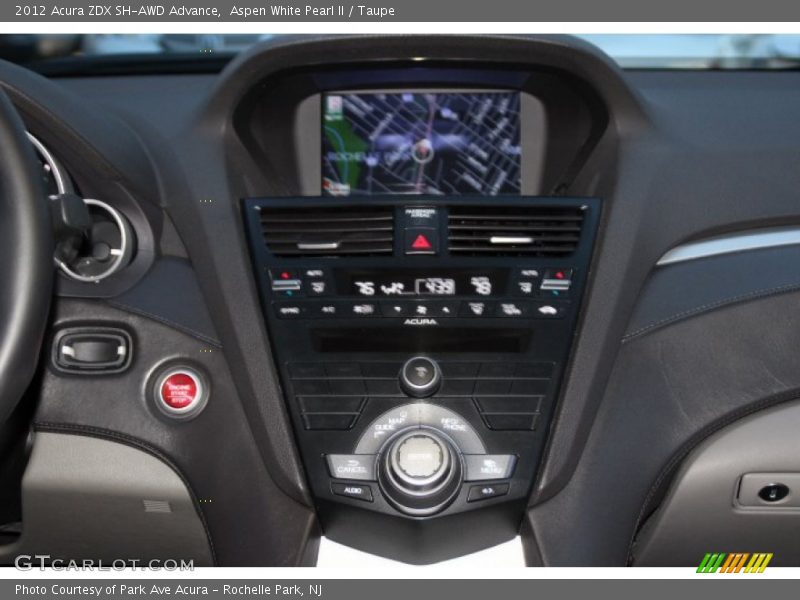 Aspen White Pearl II / Taupe 2012 Acura ZDX SH-AWD Advance