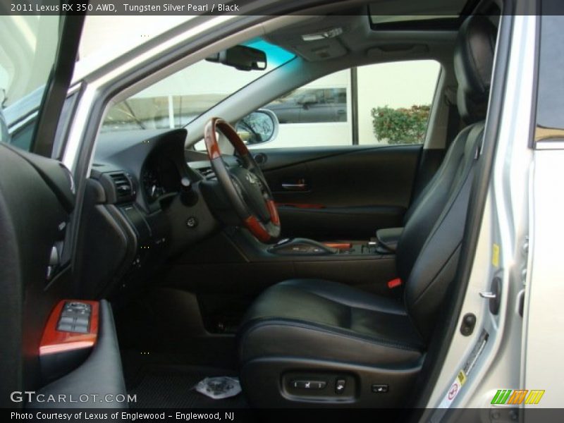 Tungsten Silver Pearl / Black 2011 Lexus RX 350 AWD