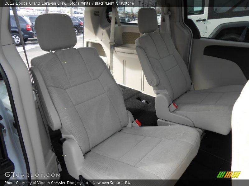 Stone White / Black/Light Graystone 2013 Dodge Grand Caravan Crew