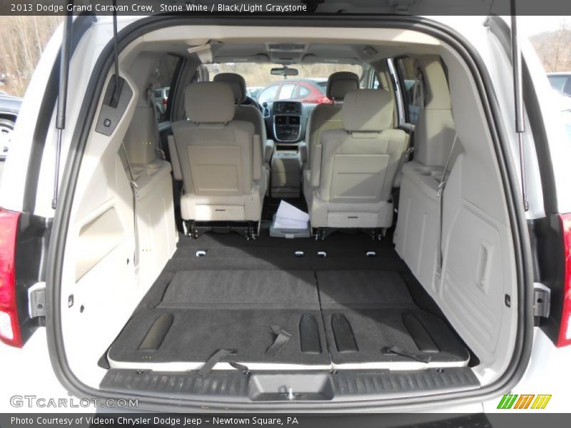 Stone White / Black/Light Graystone 2013 Dodge Grand Caravan Crew