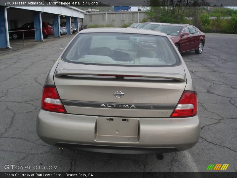 Sandrift Beige Metallic / Blond 2000 Nissan Altima SE