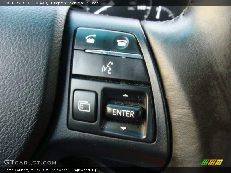 Tungsten Silver Pearl / Black 2011 Lexus RX 350 AWD