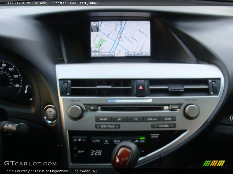 Tungsten Silver Pearl / Black 2011 Lexus RX 350 AWD