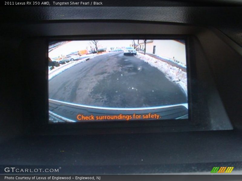 Tungsten Silver Pearl / Black 2011 Lexus RX 350 AWD