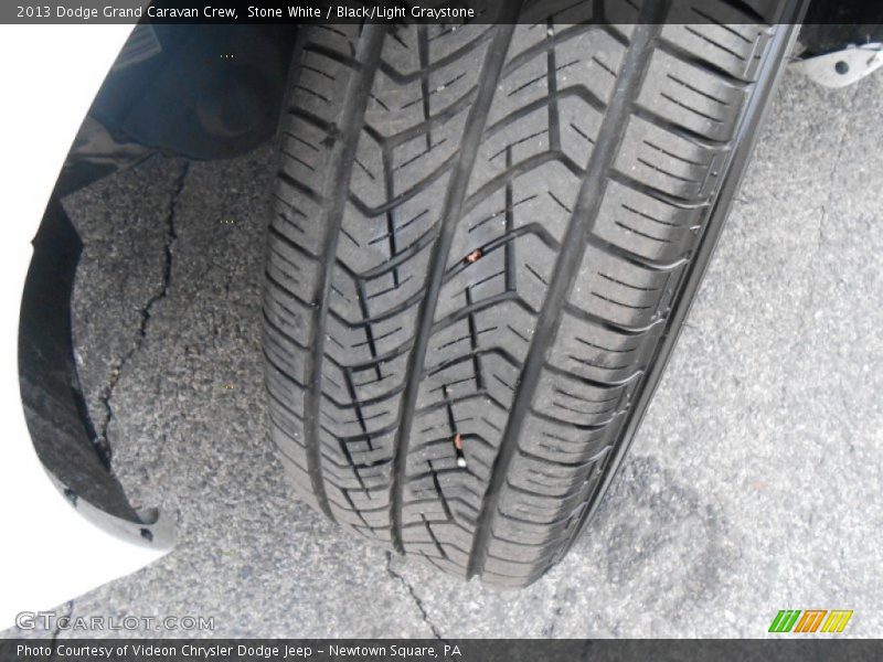 Stone White / Black/Light Graystone 2013 Dodge Grand Caravan Crew
