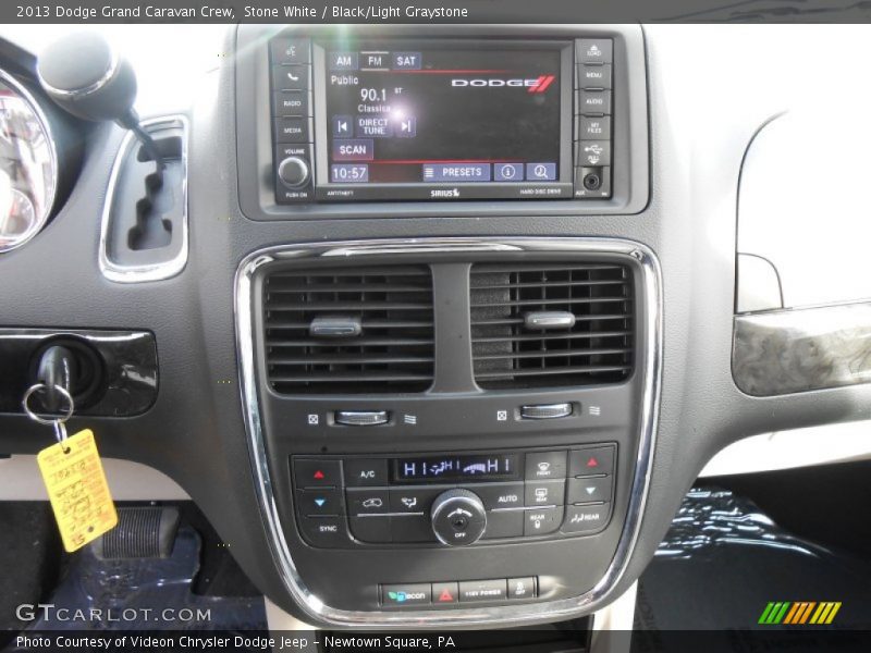 Stone White / Black/Light Graystone 2013 Dodge Grand Caravan Crew