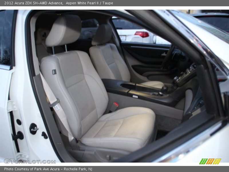 Aspen White Pearl II / Taupe 2012 Acura ZDX SH-AWD Advance
