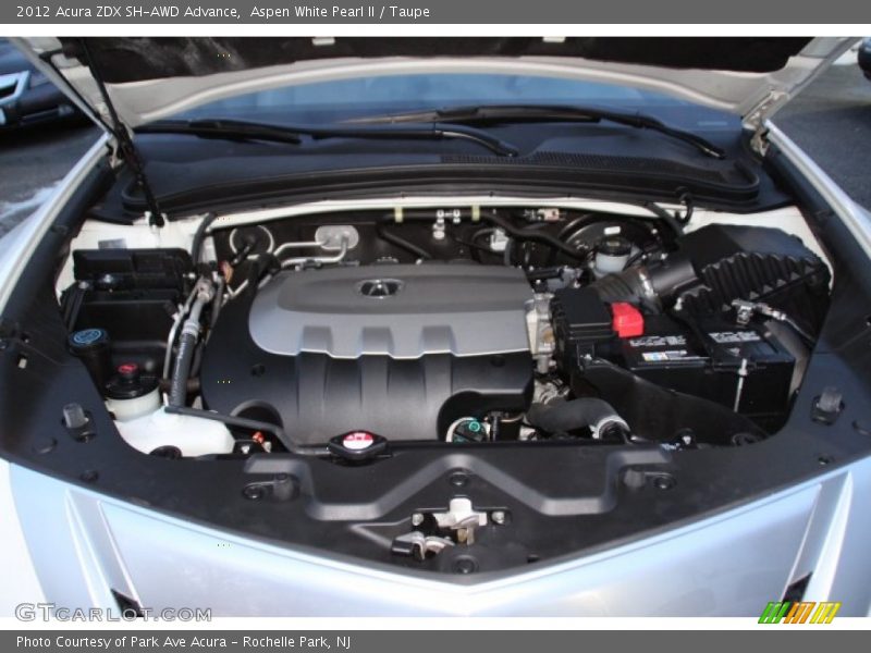 Aspen White Pearl II / Taupe 2012 Acura ZDX SH-AWD Advance
