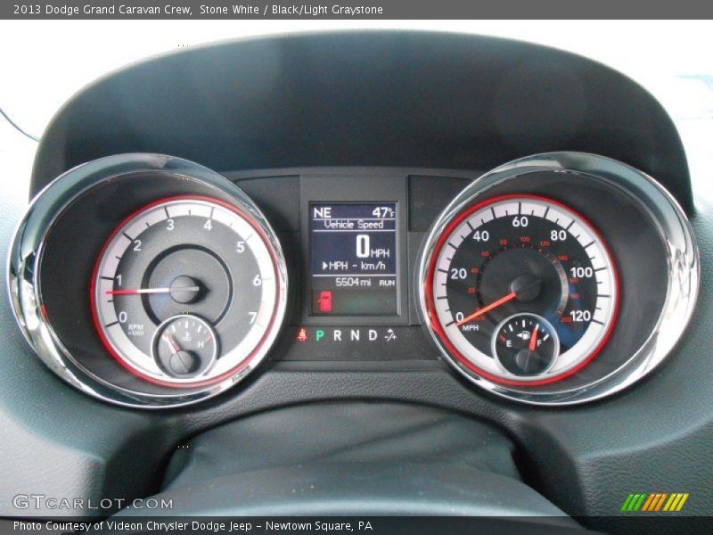 Stone White / Black/Light Graystone 2013 Dodge Grand Caravan Crew
