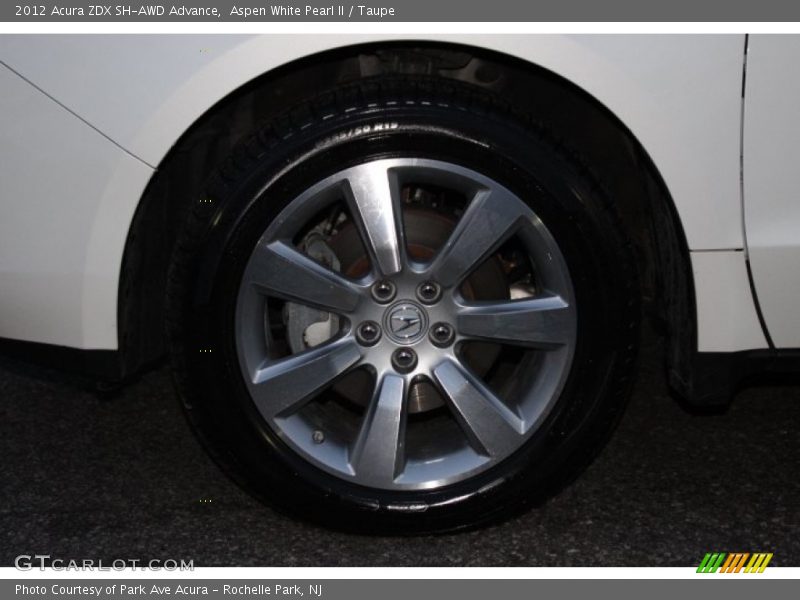 Aspen White Pearl II / Taupe 2012 Acura ZDX SH-AWD Advance