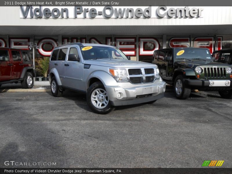 Bright Silver Metallic / Dark Slate Gray 2011 Dodge Nitro Heat 4x4