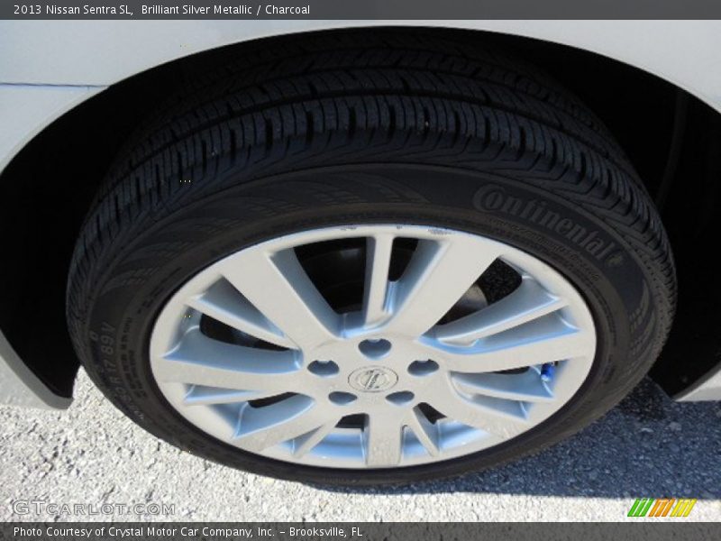 Brilliant Silver Metallic / Charcoal 2013 Nissan Sentra SL