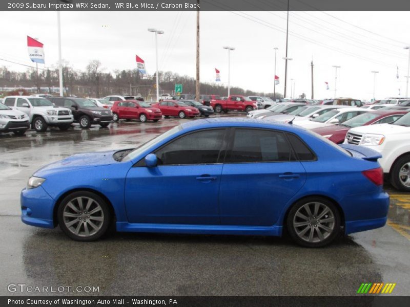 WR Blue Mica / Carbon Black 2009 Subaru Impreza WRX Sedan