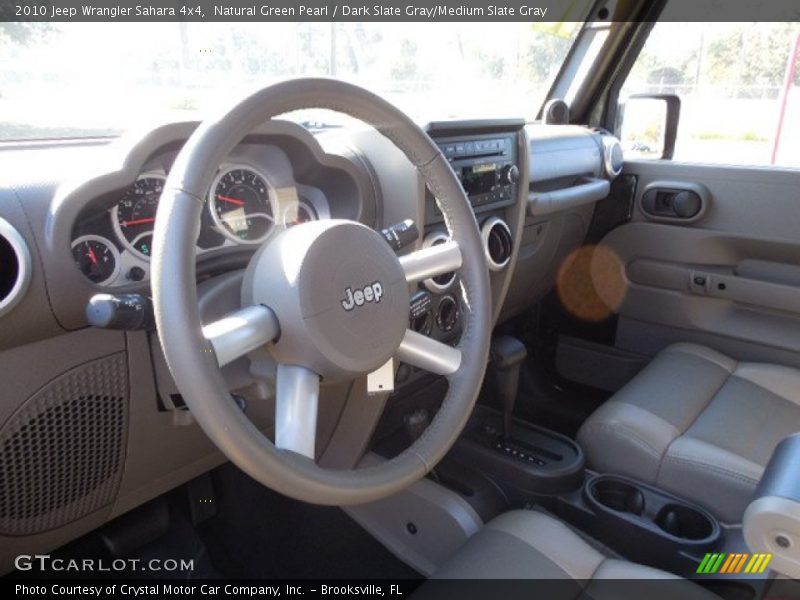 Natural Green Pearl / Dark Slate Gray/Medium Slate Gray 2010 Jeep Wrangler Sahara 4x4