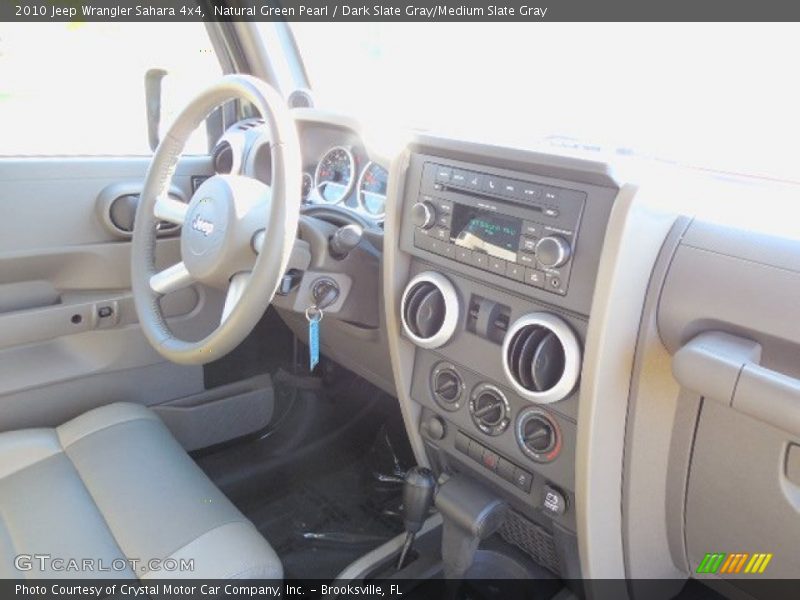 Natural Green Pearl / Dark Slate Gray/Medium Slate Gray 2010 Jeep Wrangler Sahara 4x4