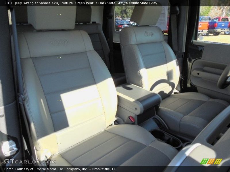 Natural Green Pearl / Dark Slate Gray/Medium Slate Gray 2010 Jeep Wrangler Sahara 4x4