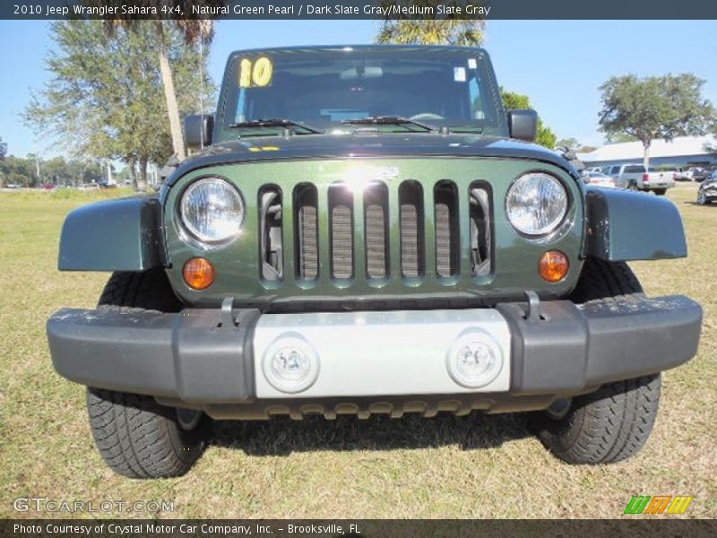 Natural Green Pearl / Dark Slate Gray/Medium Slate Gray 2010 Jeep Wrangler Sahara 4x4