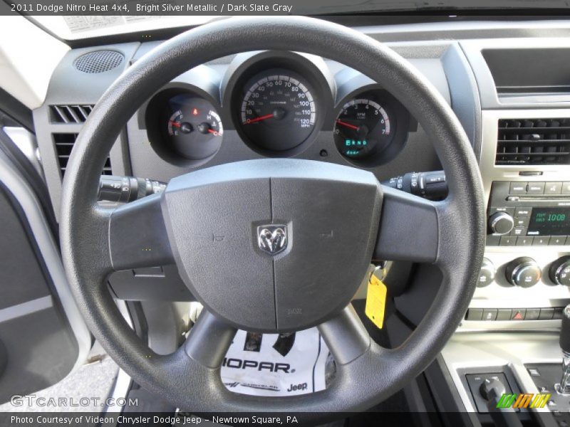 Bright Silver Metallic / Dark Slate Gray 2011 Dodge Nitro Heat 4x4