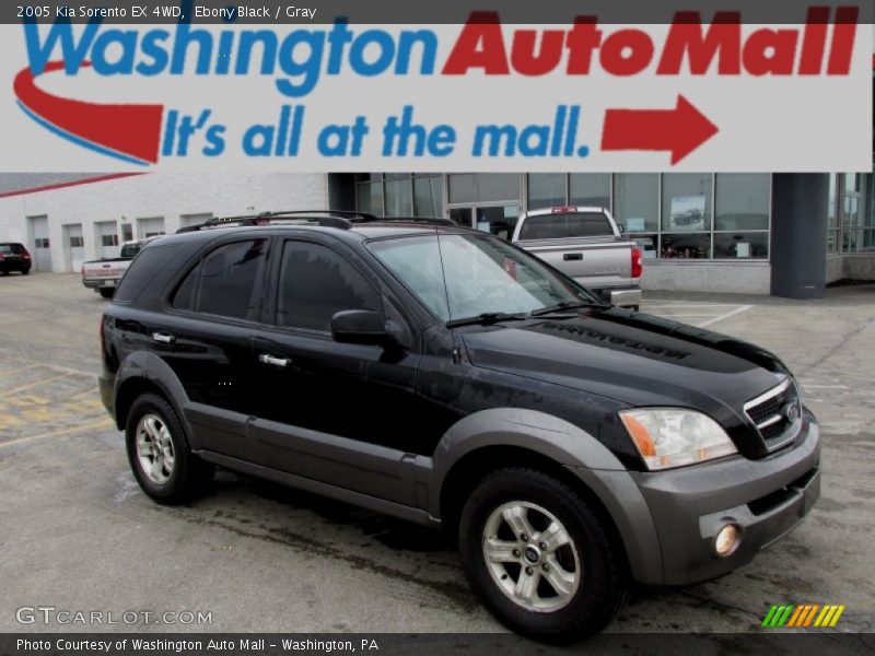 Ebony Black / Gray 2005 Kia Sorento EX 4WD