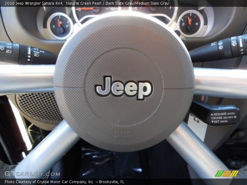 Natural Green Pearl / Dark Slate Gray/Medium Slate Gray 2010 Jeep Wrangler Sahara 4x4