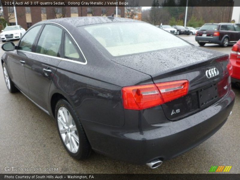 Oolong Gray Metallic / Velvet Beige 2014 Audi A6 3.0T quattro Sedan