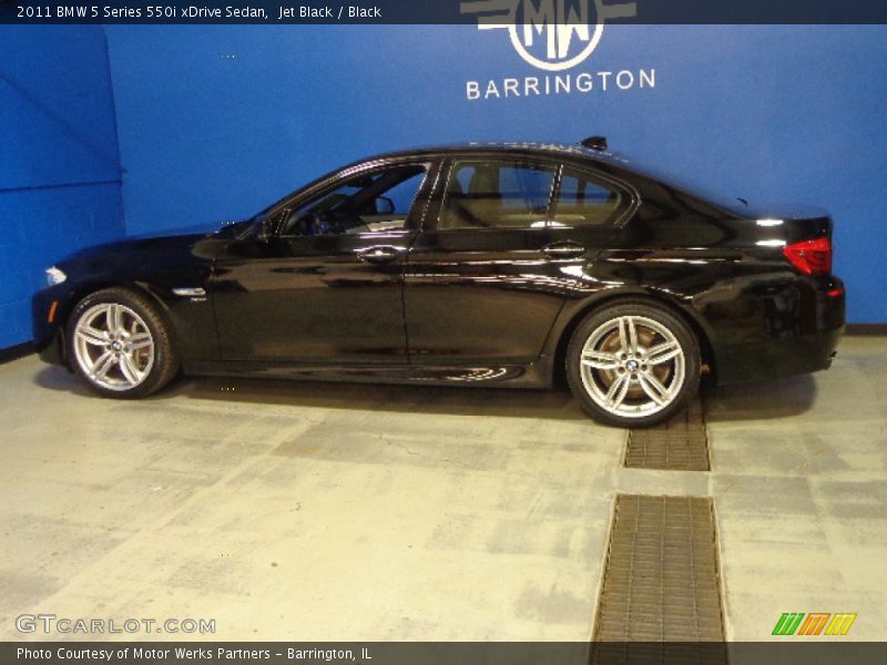Jet Black / Black 2011 BMW 5 Series 550i xDrive Sedan