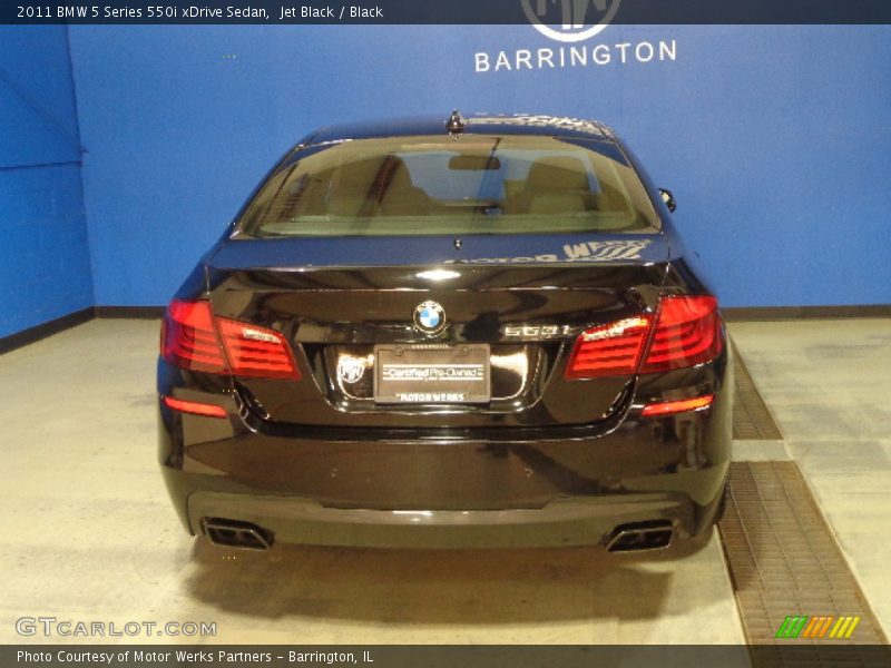 Jet Black / Black 2011 BMW 5 Series 550i xDrive Sedan