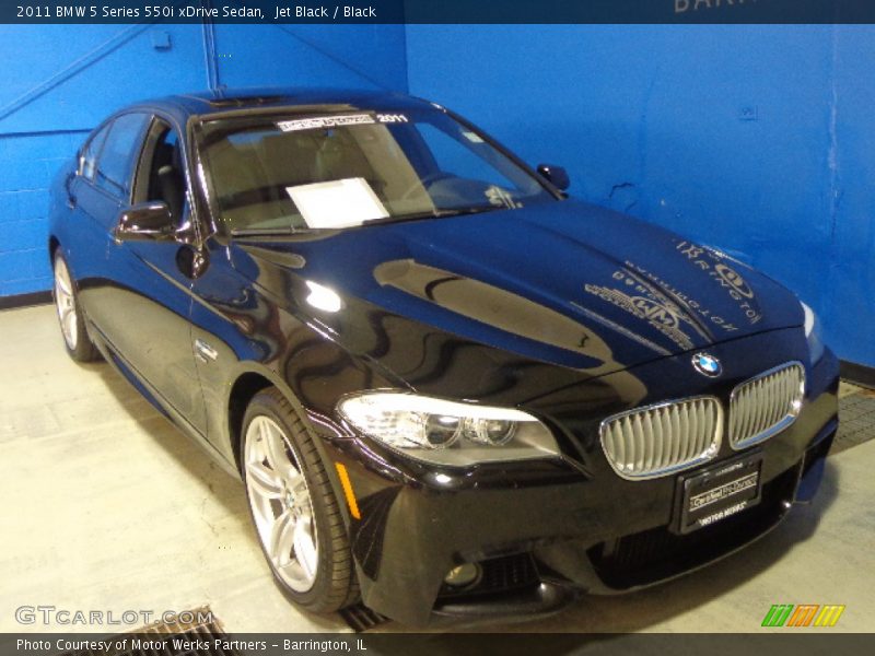 Jet Black / Black 2011 BMW 5 Series 550i xDrive Sedan