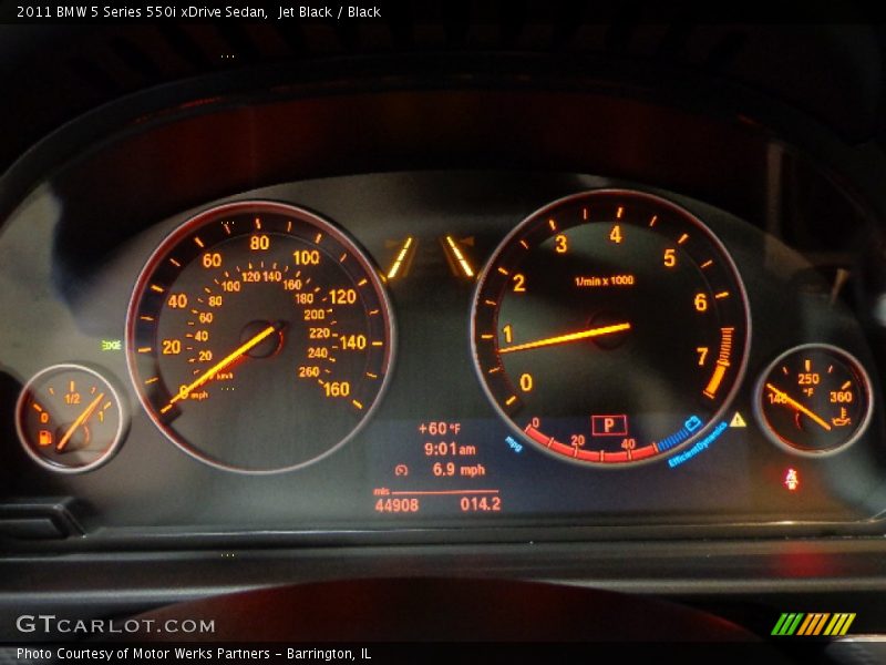 Jet Black / Black 2011 BMW 5 Series 550i xDrive Sedan