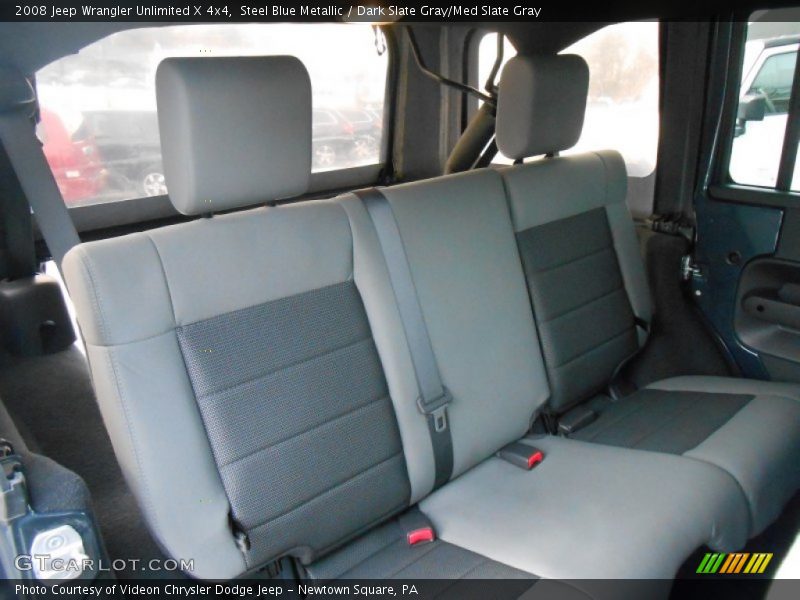Steel Blue Metallic / Dark Slate Gray/Med Slate Gray 2008 Jeep Wrangler Unlimited X 4x4
