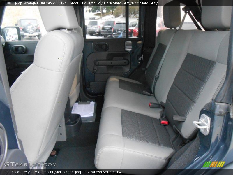 Steel Blue Metallic / Dark Slate Gray/Med Slate Gray 2008 Jeep Wrangler Unlimited X 4x4