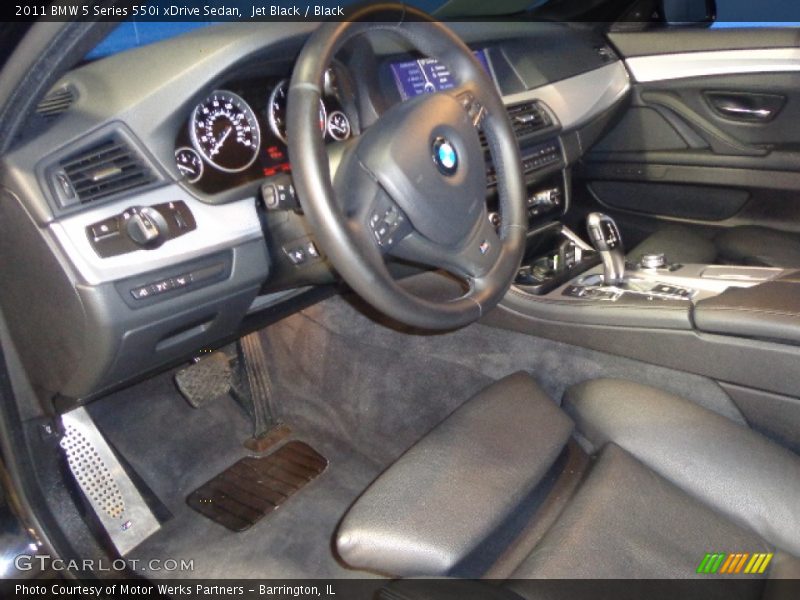 Jet Black / Black 2011 BMW 5 Series 550i xDrive Sedan