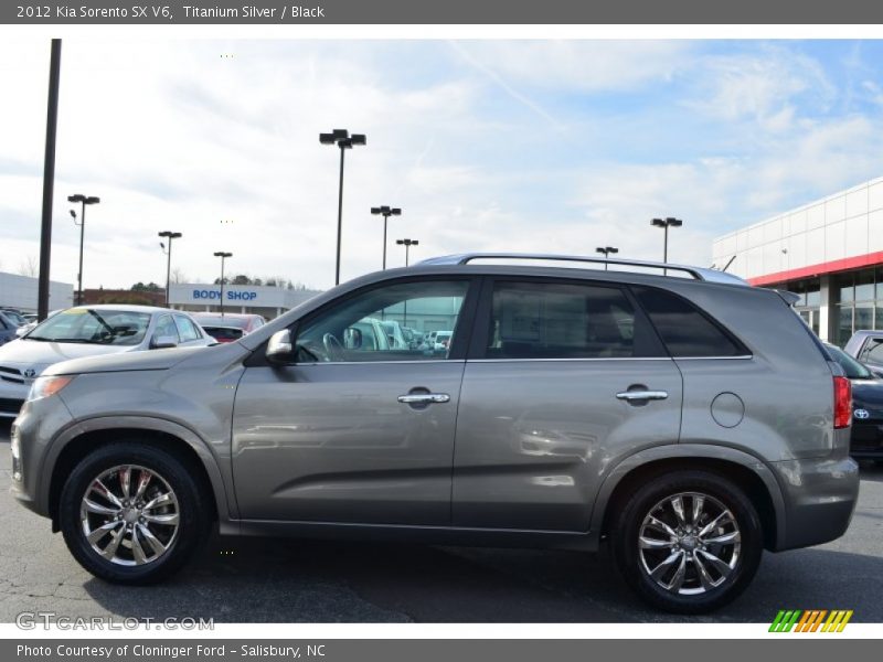 Titanium Silver / Black 2012 Kia Sorento SX V6